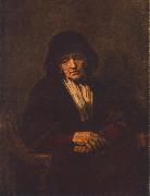 Portrait of an old Woman REMBRANDT Harmenszoon van Rijn